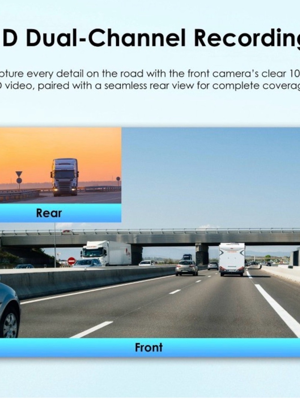 Rexing Front and Rear Dash Camera - Picture 3 of 8